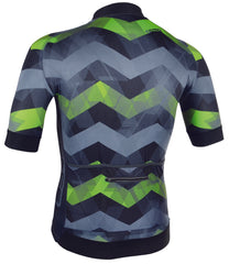 Bluza Ciclism Zigzag Negru-Verde Fluor