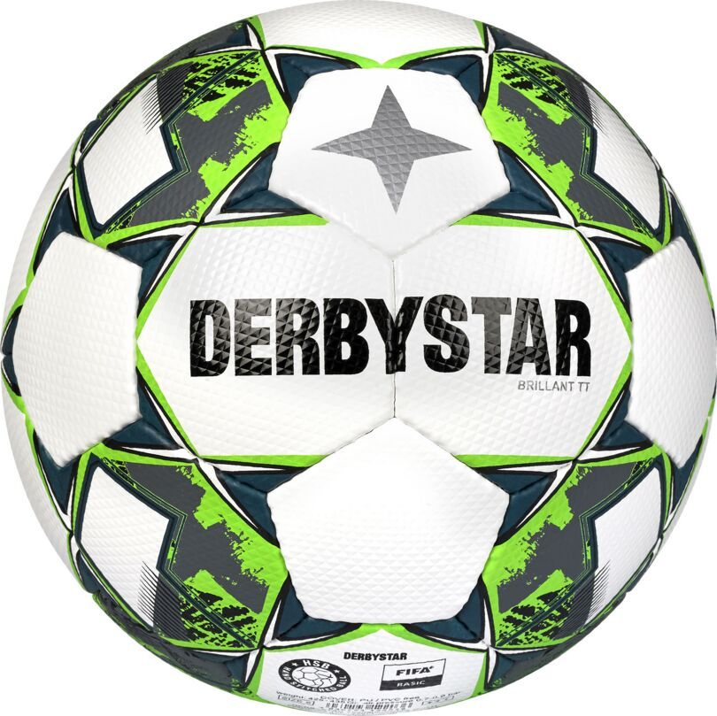Minge Derbystar Brillant TT alb-verde 5 FIFA QUALITY PRO